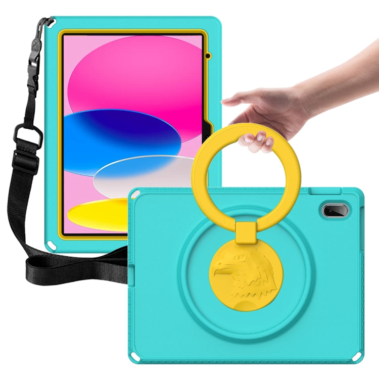 For iPad 2025 / 2022 EVA + PC Shockproof Tablet Case with Waterproof Frame(Glacier Green) by bashfashion