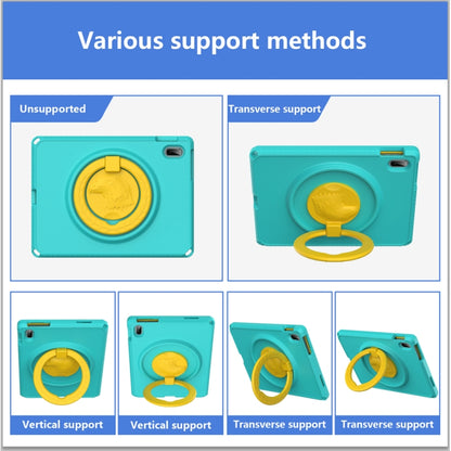 For iPad 2025 / 2022 EVA + PC Shockproof Tablet Case with Waterproof Frame(Glacier Green) by bashfashion