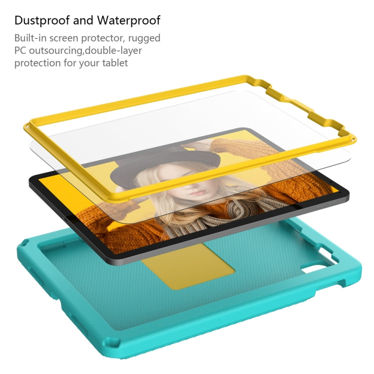 For iPad Pro 11 2022/2021/2020/2018 / Air5 10.9 2022 / Air4 10.9 2020 EVA + PC Shockproof Tablet Case with Waterproof Frame(Glacier Green) by bashfashion