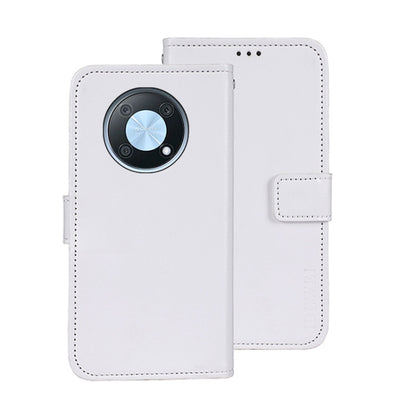 For Huawei nova Y90 idewei Crazy Horse Texture Leather Phone Case(White) by idewei