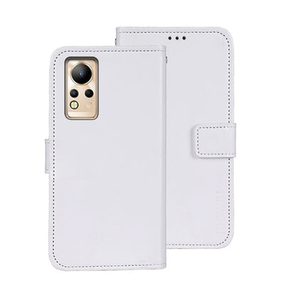 For Infinix Note 12 idewei Crazy Horse Texture Leather Phone Case(White) by idewei