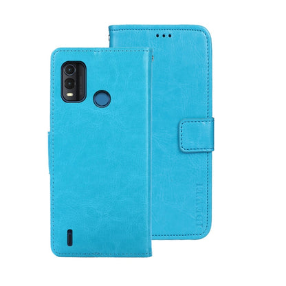 For Nokia G11 Plus idewei Crazy Horse Texture Leather Phone Case(Sky Blue) by idewei