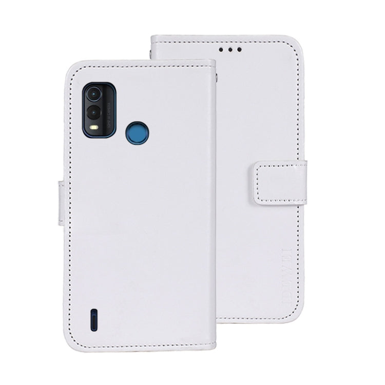 For Nokia G11 Plus idewei Crazy Horse Texture Leather Phone Case(White) by idewei