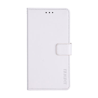 For Nokia G11 Plus idewei Crazy Horse Texture Leather Phone Case(White) by idewei
