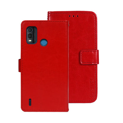 For Nokia G11 Plus idewei Crazy Horse Texture Leather Phone Case(Red) by idewei