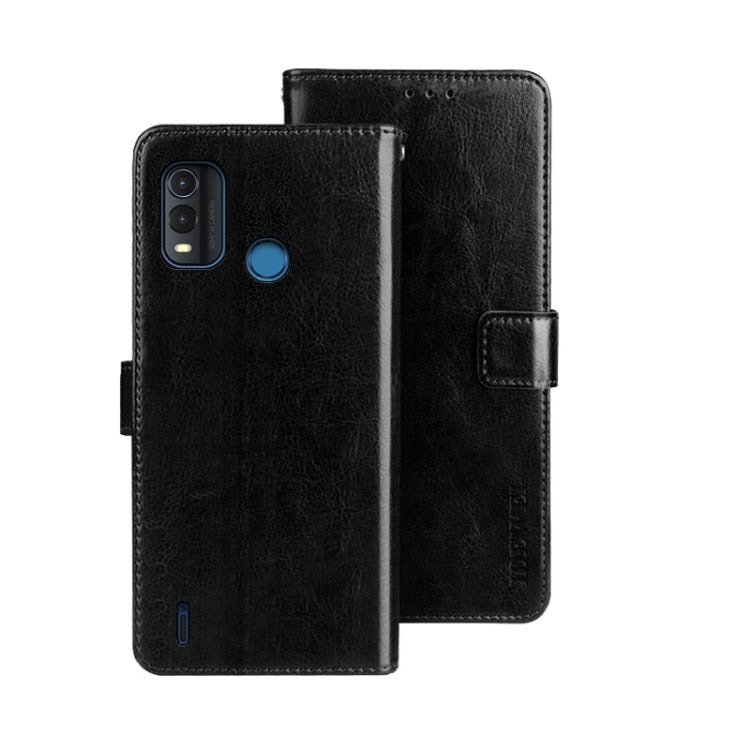 For Nokia G11 Plus idewei Crazy Horse Texture Leather Phone Case(Black) by idewei