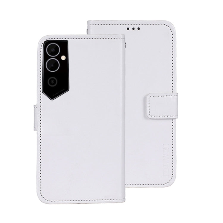 For Tecno Pova Neo 2 idewei Crazy Horse Texture Leather Phone Case(White) by idewei