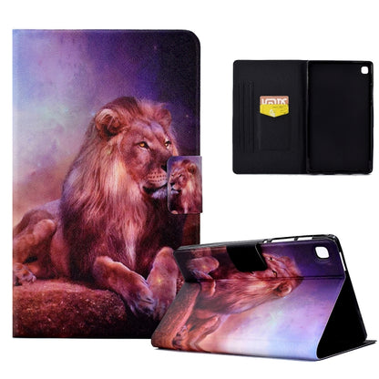 For Samsung Galaxy Tab A 8.0 2019 Electric Pressed TPU Leather Tablet Case(Lion King) by bashfashion