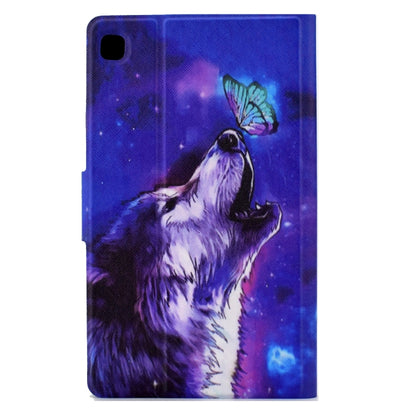 For Samsung Galaxy Tab A 8.0 2019 Electric Pressed TPU Leather Tablet Case(Butterfly Wolf) by bashfashion