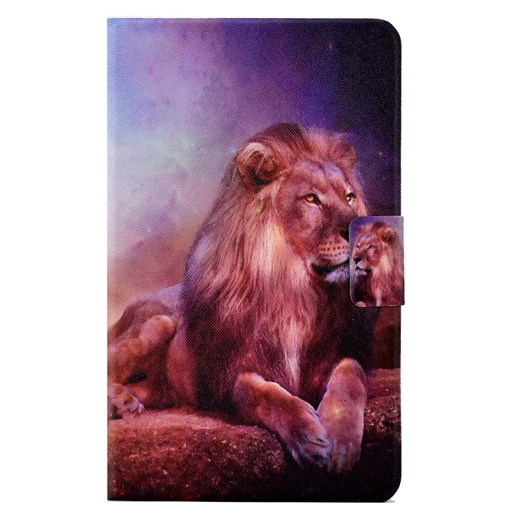 For Samsung Galaxy Tab A 10.1 2019 Electric Pressed TPU Leather Tablet Case(Lion King) by bashfashion