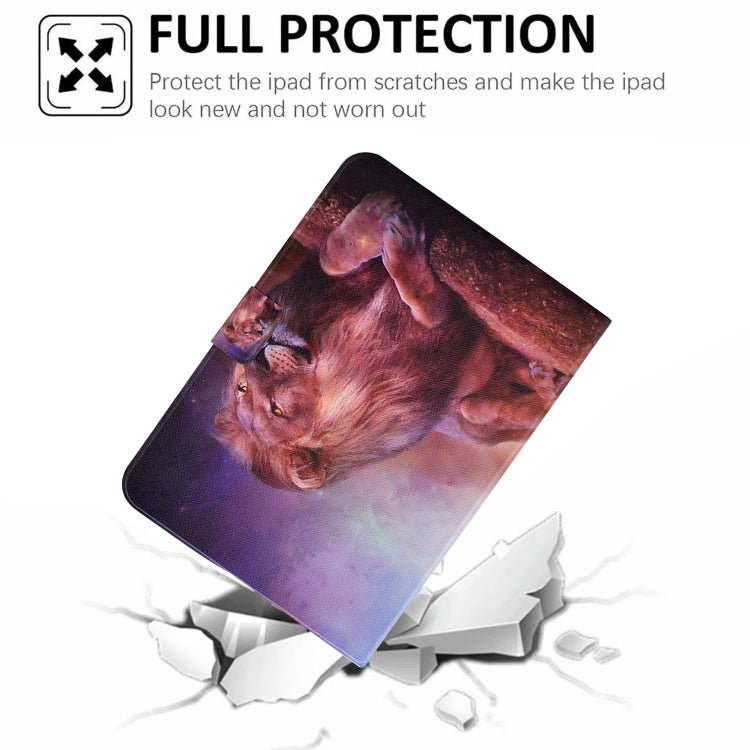 For Samsung Galaxy Tab A 10.1 2019 Electric Pressed TPU Leather Tablet Case(Lion King) by bashfashion