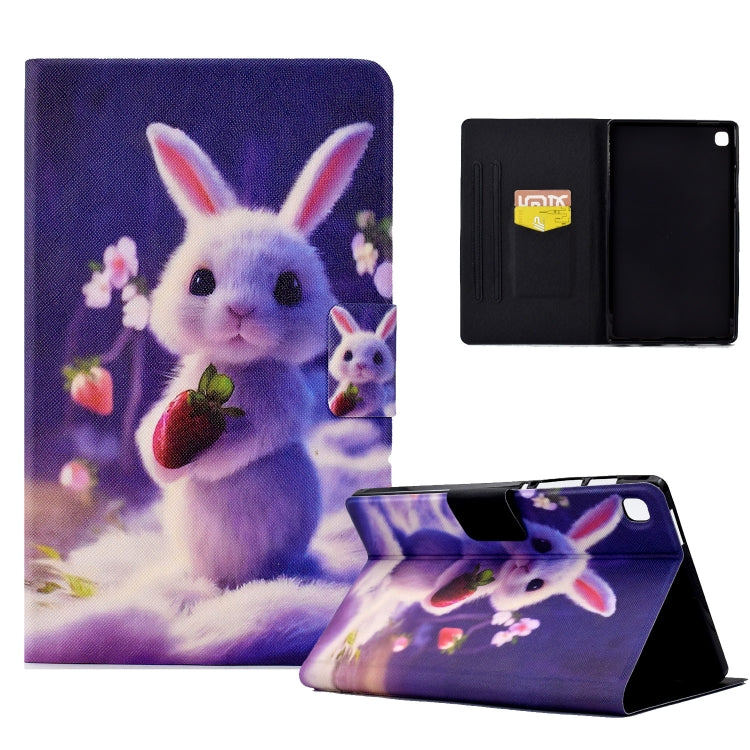 For Samsung Galaxy Tab A 10.1 2019 Electric Pressed TPU Leather Tablet Case(Strawberry Bunny) by bashfashion