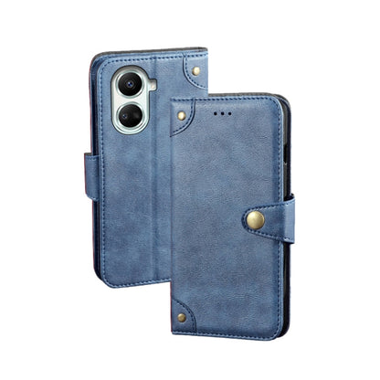 For Huawei nova 10 SE idewei Retro Texture Leather Phone Case(Blue) by idewei