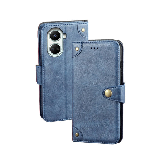 For Huawei nova 10 SE idewei Retro Texture Leather Phone Case(Blue) by idewei