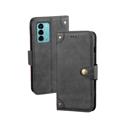 For ZTE Blade A72 4G idewei Retro Texture Leather Phone Case(Black) by idewei
