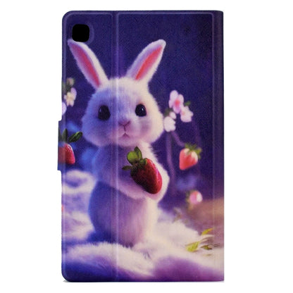 For Samsung Galaxy Tab S6 Lite SM-P610 Electric Pressed TPU Smart Leather Tablet Case(Strawberry Bunny) by bashfashion