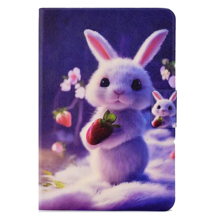 For Samsung Galaxy Tab A 8.0 T350 Electric Pressed TPU Smart Leather Tablet Case(Strawberry Bunny) by bashfashion