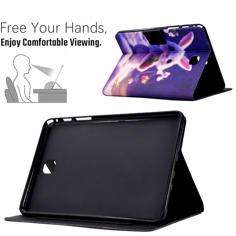 For Samsung Galaxy Tab A 8.0 T350 Electric Pressed TPU Smart Leather Tablet Case(Strawberry Bunny) by bashfashion