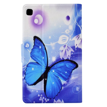 For Samsung Galaxy Tab A7 10.4 2020 / 2022 Electric Pressed TPU Smart Leather Tablet Case(Blue Butterfly) by bashfashion