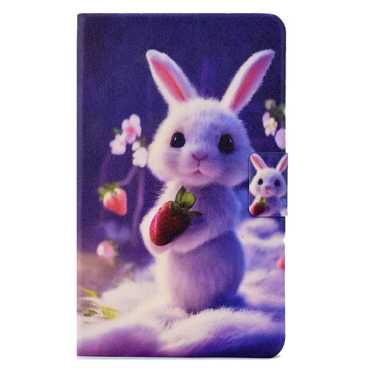For Samsung Galaxy Tab A7 10.4 2020 / 2022 Electric Pressed TPU Smart Leather Tablet Case(Strawberry Bunny) by bashfashion