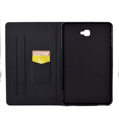 For Samsung Galaxy Tab A 10.1 T580 Electric Pressed TPU Smart Leather Tablet Case(Butterfly Wolf) by bashfashion