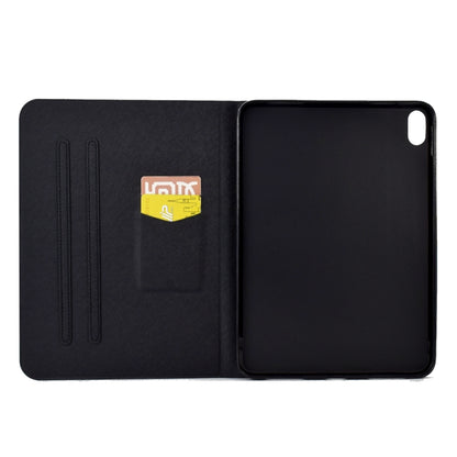 For iPad 2025 / 2022 Electric Pressed TPU Smart Leather Tablet Case(Blue Butterfly) by bashfashion
