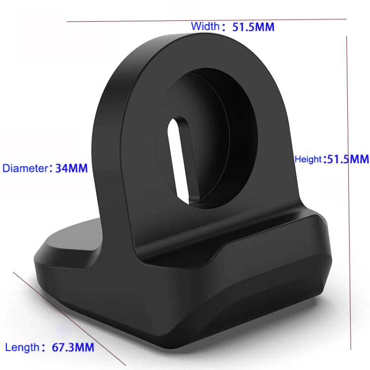 For Google Pixel Watch Smart Watch Silicone Charging Holder(Black) by bashfashion