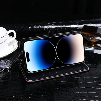 For Huawei nova Y61 4G idewei Crocodile Texture Leather Phone Case(Dark Blue) by idewei