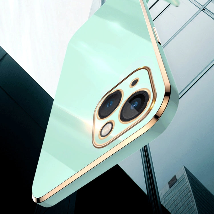 For iPhone 14 Plus XINLI Straight Edge 6D Electroplate TPU Phone Case(Black) by XINLI