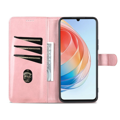 For Honor Play 40 Plus AZNS Skin Feel Calf Texture Flip Leather Phone Case(Rose Gold) by AZNS
