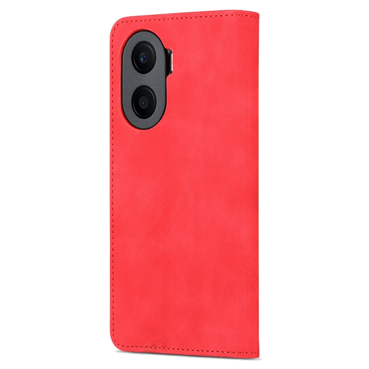 For Honor Play 40 Plus AZNS Skin Feel Calf Texture Flip Leather Phone Case(Red) by AZNS