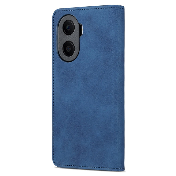 For Honor Play 40 Plus AZNS Skin Feel Calf Texture Flip Leather Phone Case(Blue) by AZNS