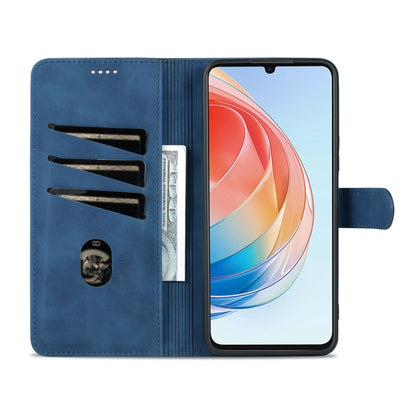 For Honor Play 40 Plus AZNS Skin Feel Calf Texture Flip Leather Phone Case(Blue) by AZNS