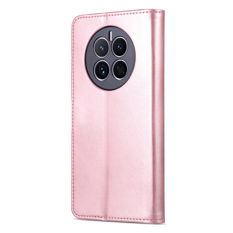 For Huawei Mate 50 / Mate 50E AZNS Skin Feel Calf Texture Flip Leather Phone Case(Rose Gold) by AZNS