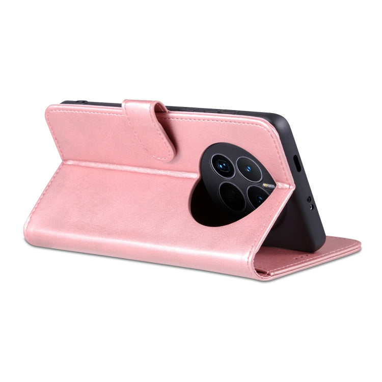 For Huawei Mate 50 / Mate 50E AZNS Skin Feel Calf Texture Flip Leather Phone Case(Rose Gold) by AZNS