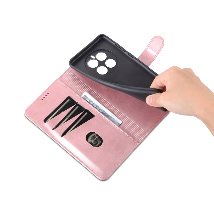 For Huawei Mate 50 / Mate 50E AZNS Skin Feel Calf Texture Flip Leather Phone Case(Rose Gold) by AZNS