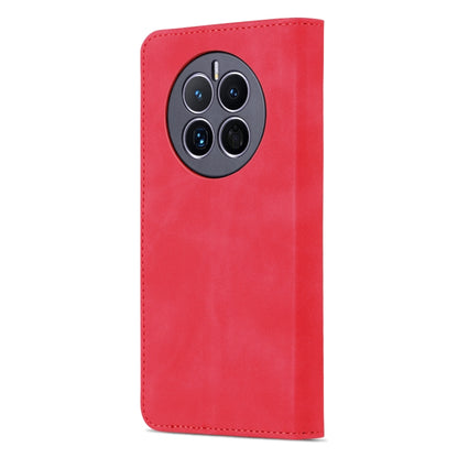 For Huawei Mate 50 / Mate 50E AZNS Skin Feel Calf Texture Flip Leather Phone Case(Red) by AZNS