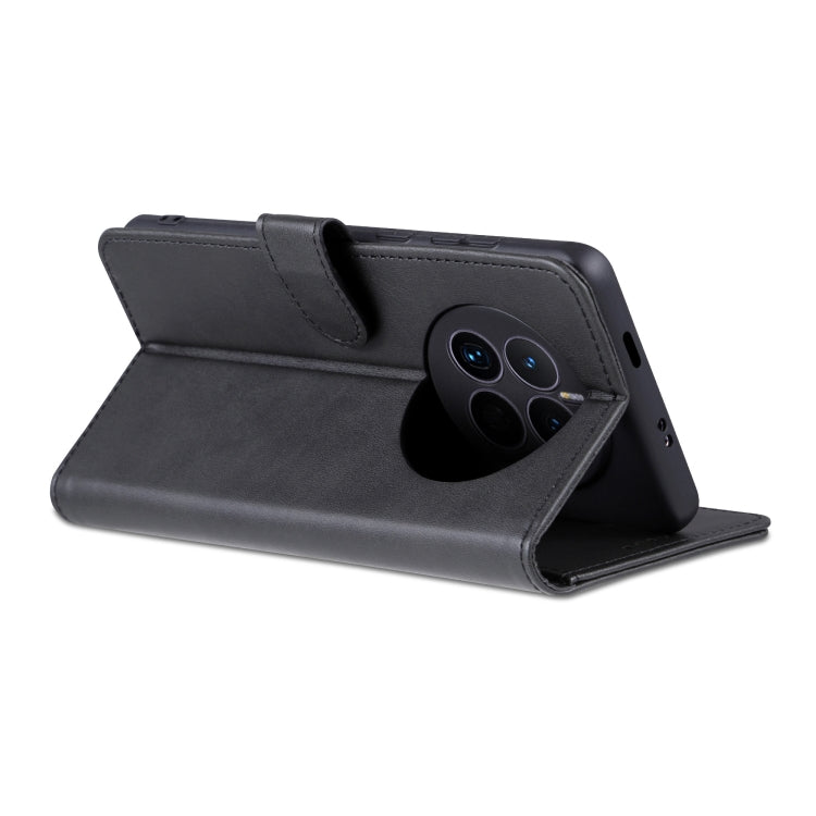 For Huawei Mate 50 / Mate 50E AZNS Skin Feel Calf Texture Flip Leather Phone Case(Black) by AZNS