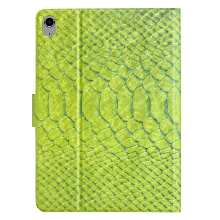 For iPad 2025 / 2022 Solid Color Crocodile Texture Leather Smart Tablet Case(Green) by bashfashion