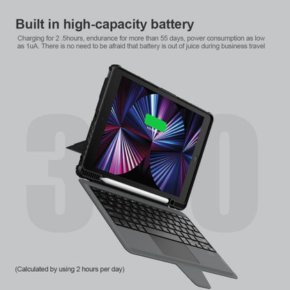 For iPad 10.2 2019/2020/2021 Nillkin Bumper Combo 6 Row Keys Keyboard Case by NILLKIN