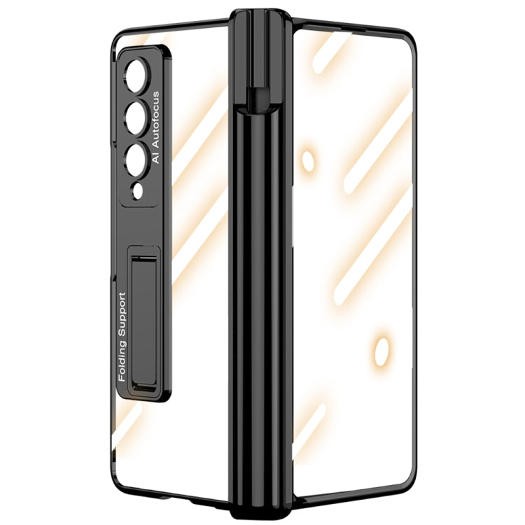 For Samsung Galaxy Z Fold4 GKK Magnetic Fold Hinge Shockproof Phone Case with Pen Slots(Black) by GKK