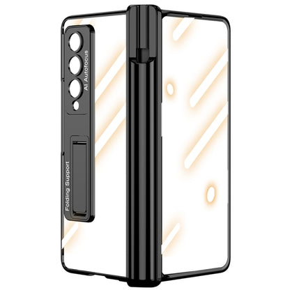 For Samsung Galaxy Z Fold4 GKK Magnetic Fold Hinge Shockproof Phone Case with Pen Slots(Black) by GKK