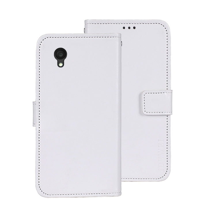 For Alcatel 1 Ultra idewei Crazy Horse Texture Leather Phone Case(White) by idewei