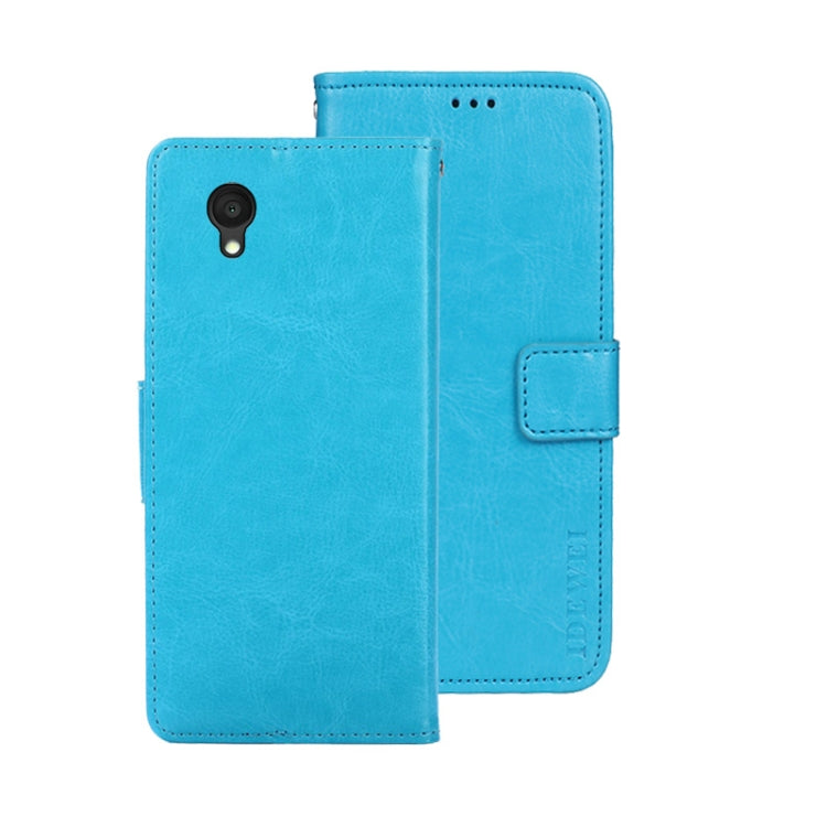 For Alcatel 1 Ultra idewei Crazy Horse Texture Leather Phone Case(Sky Blue) by idewei