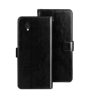 For Alcatel 1 Ultra idewei Crazy Horse Texture Leather Phone Case(Black) by idewei