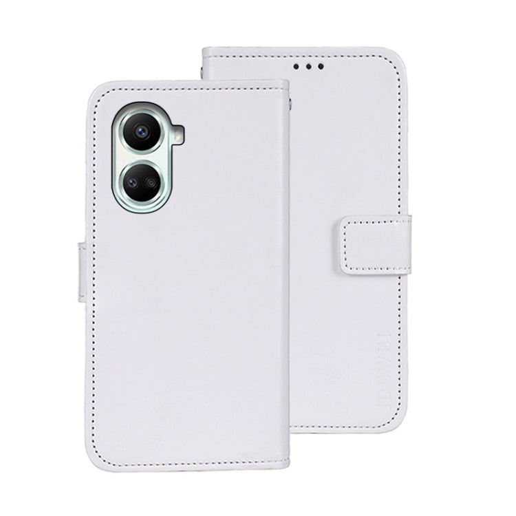 For Huawei nova 10 SE idewei Crazy Horse Texture Leather Phone Case(White) by idewei