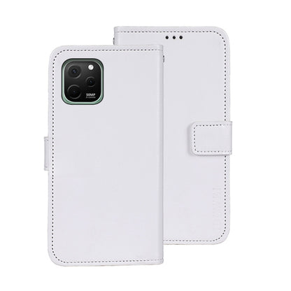 For Huawei nova Y61 4G idewei Crazy Horse Texture Leather Phone Case(White) by idewei