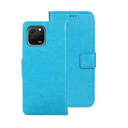 For Huawei nova Y61 4G idewei Crazy Horse Texture Leather Phone Case(Sky Blue) by idewei