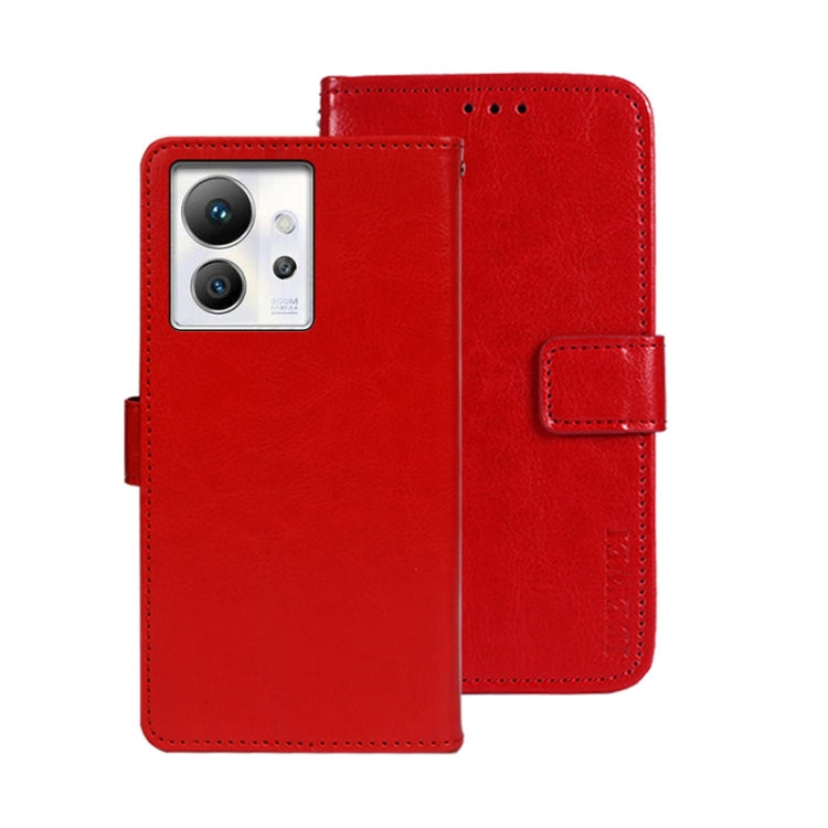 For Infinix Zero Ultra 5G idewei Crazy Horse Texture Leather Phone Case(Red) by idewei