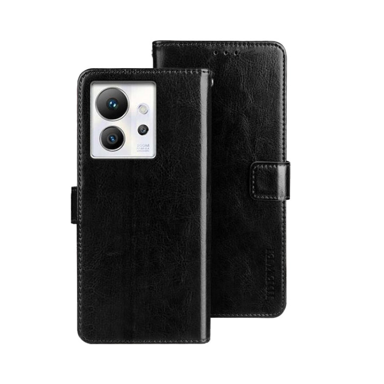For Infinix Zero Ultra 5G idewei Crazy Horse Texture Leather Phone Case(Black) by idewei